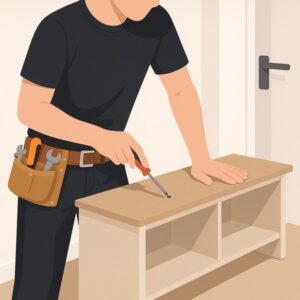 Assemble Flat Pack Entryway Bench With Storage service for homeowners in Cardiff by Fit & Fix