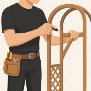 Assemble Flat Pack Garden Arch service for homeowners in Cardiff by Fit & Fix