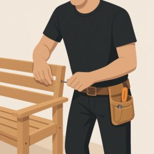 Assemble Flat Pack Garden Bench service for homeowners in Cardiff by Fit & Fix