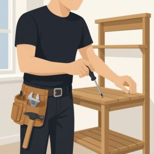 Assemble Flat Pack Garden Potting Bench service for homeowners in Cardiff by Fit & Fix