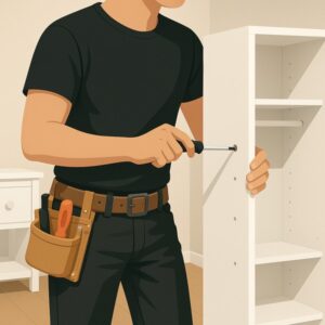 Assemble Flat Pack Kids' Wardrobe service for homeowners in Cardiff by Fit & Fix