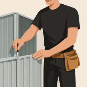 Assemble Flat Pack Metal Storage Shed service for homeowners in Cardiff by Fit & Fix