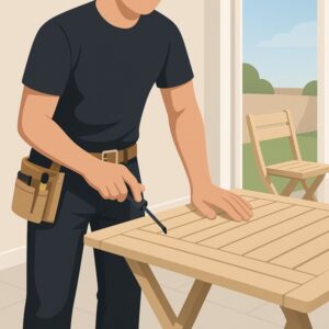 Assemble Flat Pack Outdoor Dining Table Set service for homeowners in Cardiff by Fit & Fix