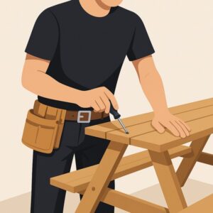 Assemble Flat Pack Picnic Table service for homeowners in Cardiff by Fit & Fix