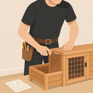 Assemble Flat Pack Rabbit Hutch service for homeowners in Cardiff by Fit & Fix