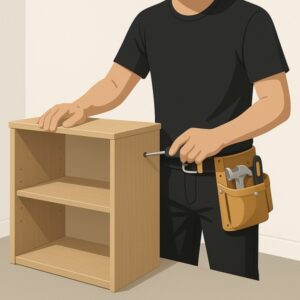 Assemble Flat Pack Utility Storage Cabinet service for homeowners in Cardiff by Fit & Fix