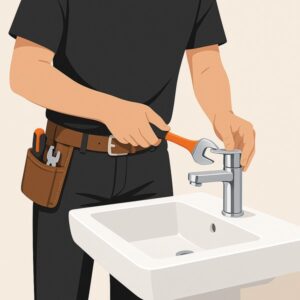 Change Bathroom Basin Tap service for homeowners in Cardiff by Fit & Fix