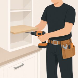 Install Additional Shelf in Kitchen Cabinet service for homeowners in Cardiff by Fit & Fix