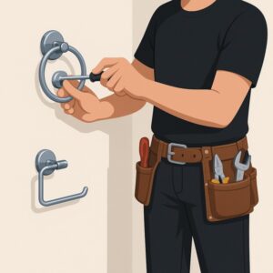 Install Bathroom Accessories service for homeowners in Cardiff by Fit & Fix