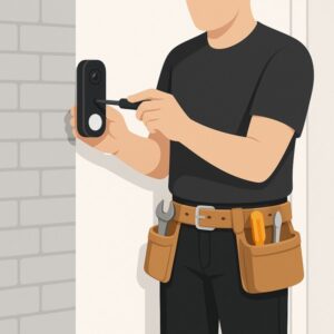 Install Battery Smart Doorbell (Nest/Eufy) service for homeowners in Cardiff by Fit & Fix