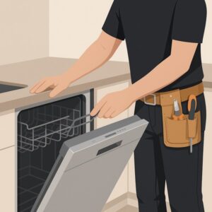 Install Integrated Dishwasher service for homeowners in Cardiff by Fit & Fix