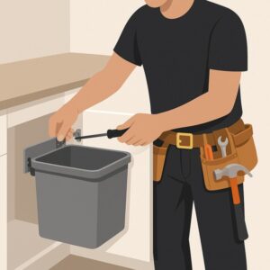 Install Internal Waste Bin (Door Mounted) service for homeowners in Cardiff by Fit & Fix