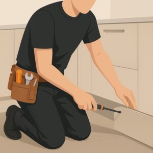 Install New Kickboard to Kitchen Units service for homeowners in Cardiff by Fit & Fix