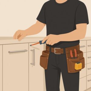 Install New Kitchen Cabinet Handles (Up to 10) service for homeowners in Cardiff by Fit & Fix