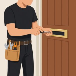 Install New Letterbox on Front Door service for homeowners in Cardiff by Fit & Fix