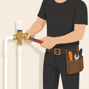 Install Thermostatic Mixing Valve (TMV) service for homeowners in Cardiff by Fit & Fix