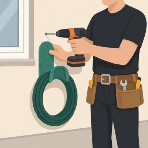 Install Wall Mounted Hose Holder service for homeowners in Cardiff by Fit & Fix