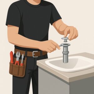 Replace Sink or Basin Pop-up Waste service for homeowners in Cardiff by Fit & Fix
