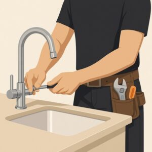 Secure Loose Kitchen or Bathroom Tap service for homeowners in Cardiff by Fit & Fix