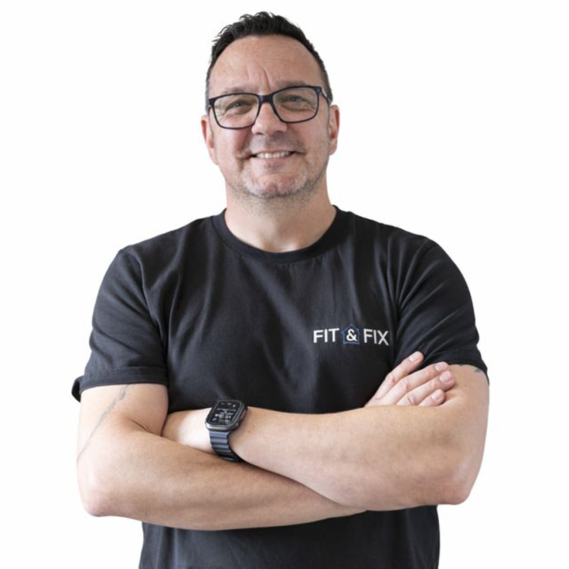 Danny Borge, co-founder of Fit & Fix, lead installer and project management
